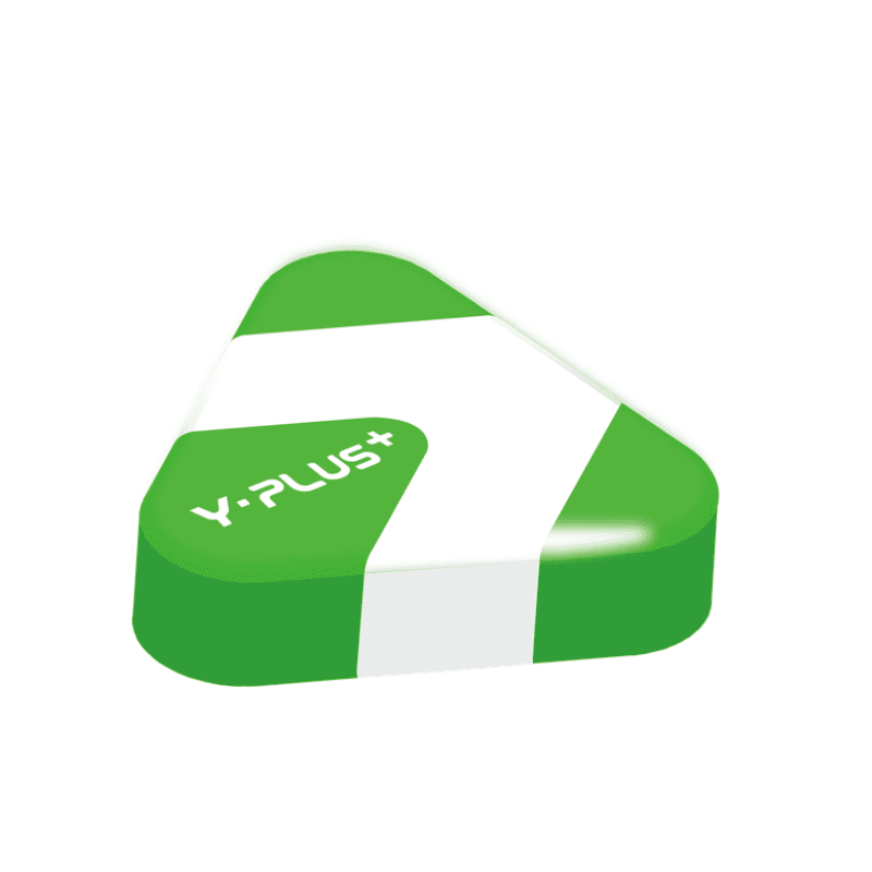 Y Plus+ Fluo Triangle Eraser – 1pcs (7)