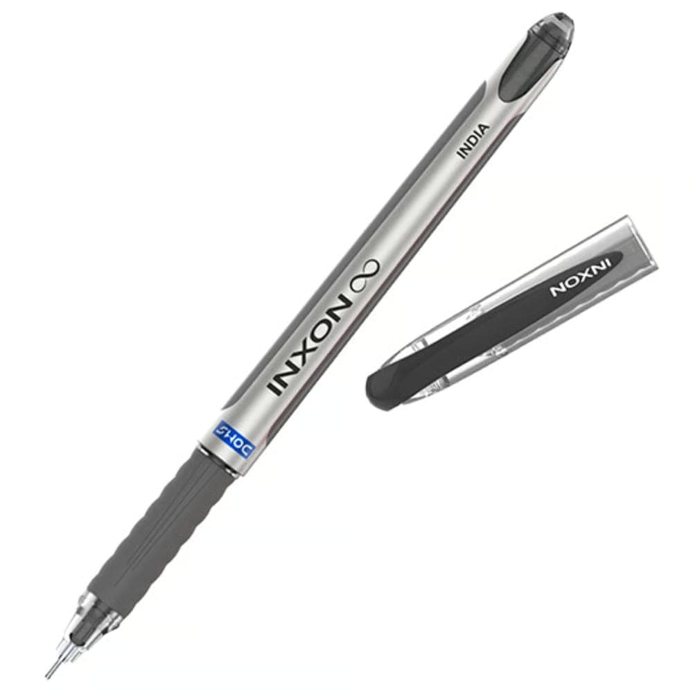 DOMS Inxon 0.7Mm Ball Pen with Soft Rubber Grip — কালো কালি