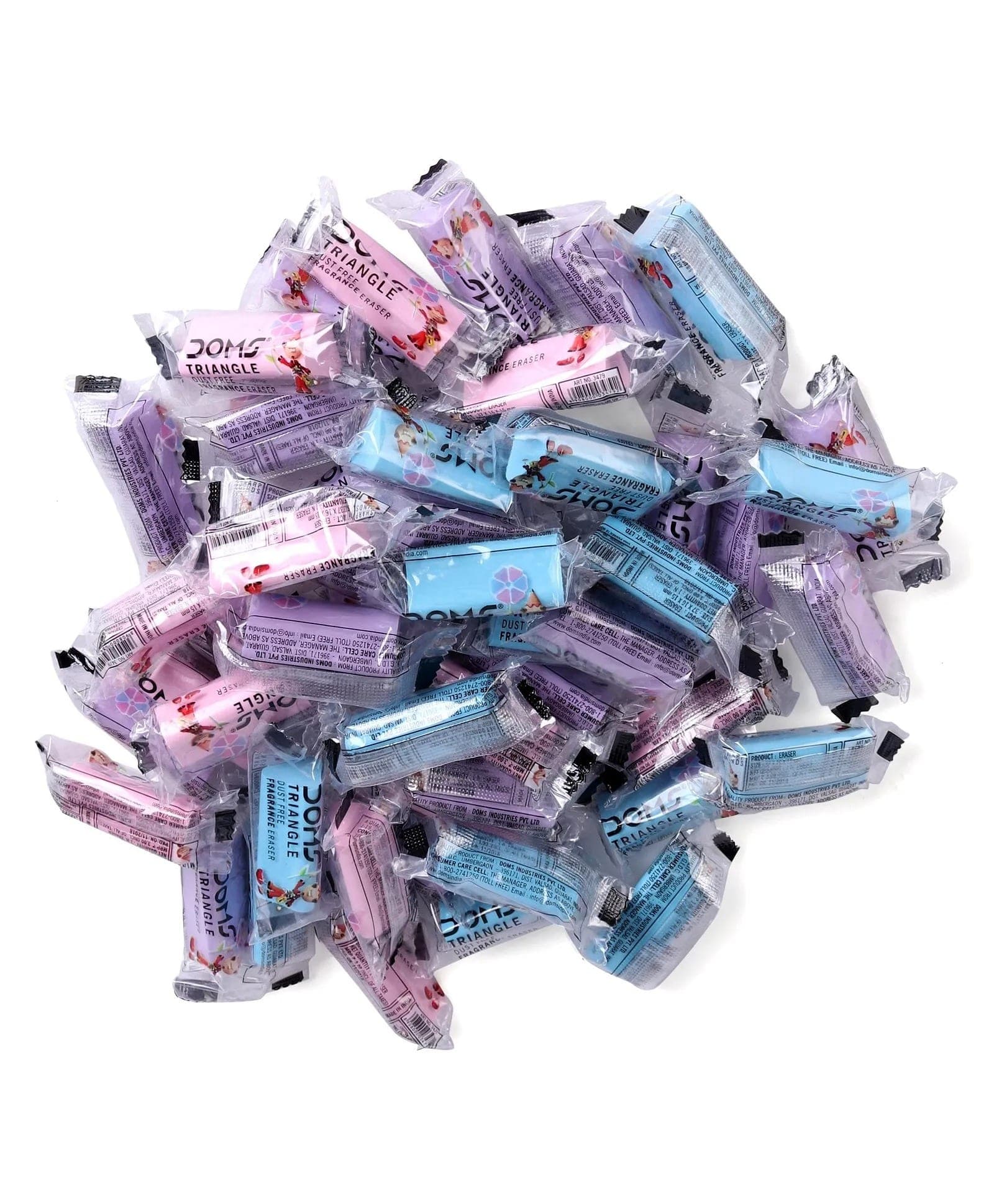 DOMS Triangle Dust Free Fragrance Erasers (5 Pcs)