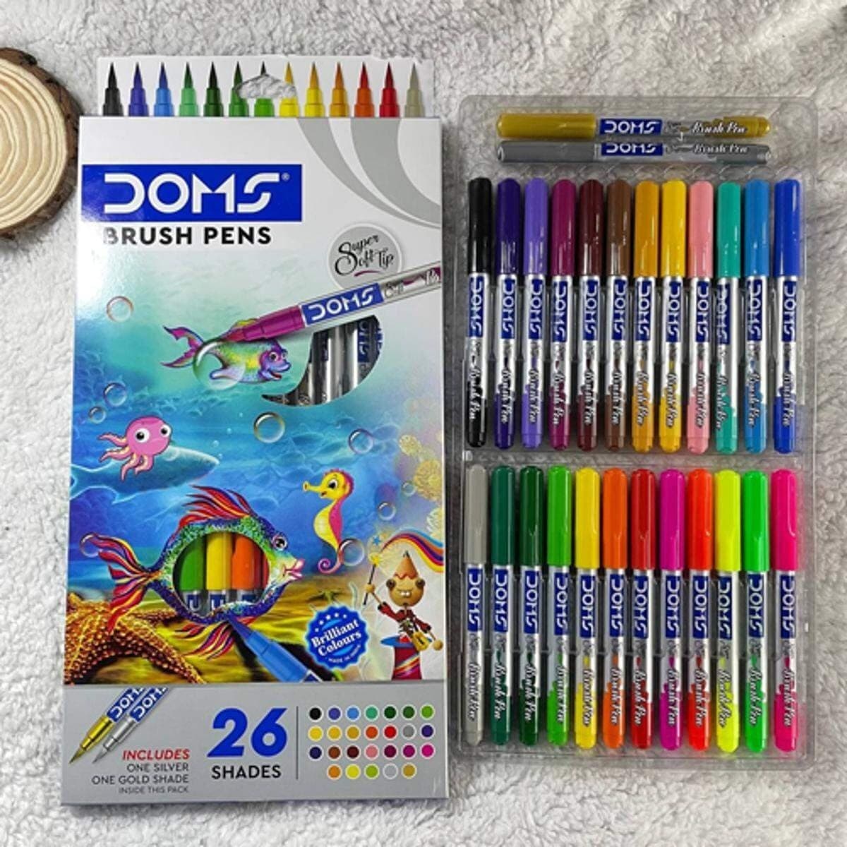 Doms Brush Pen Set of 26 Shade