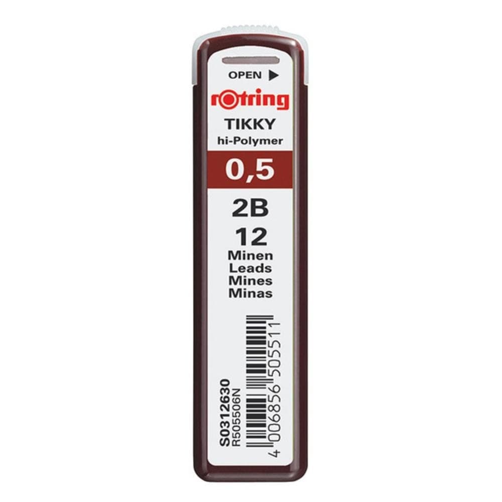 Rotring Mechanical Pencil Lead 0.5Mm 2B
