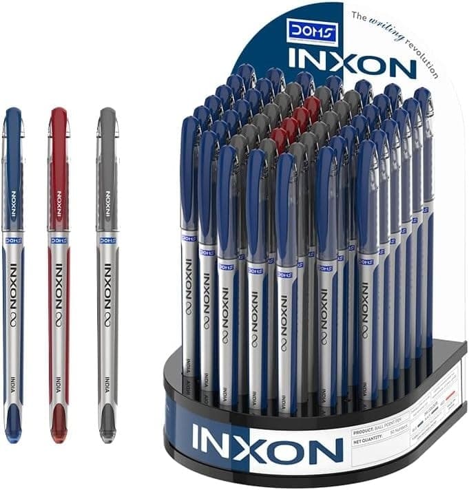 DOMS Inxon 0.7 Mm Ball Pen with Soft Rubber Grip – 1 Pc