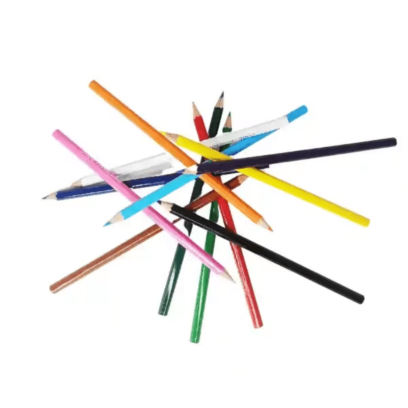 DOMS 12 Short Color Pencils With Sharpener (4)