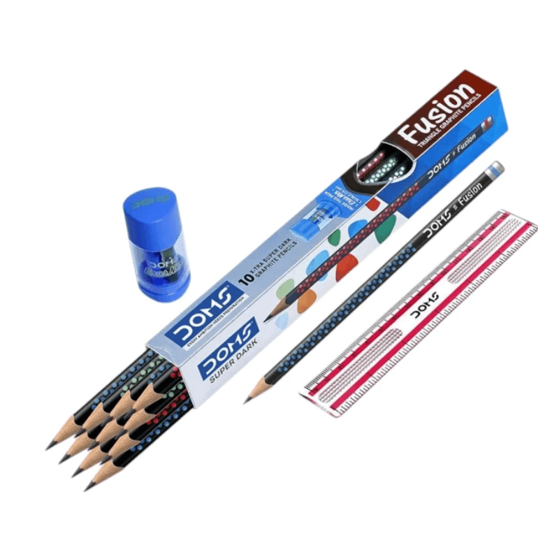 DOMS Fusion Pencil 10 Pcs + Set (6)