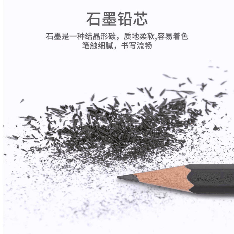 Deli 4B Black Drawing Pencils – Pack Of 12 (4)