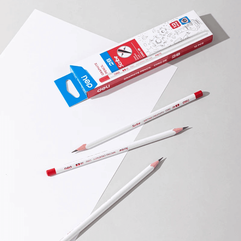 Deli Scribe 2B Graphite Pencils – Pack Of 12 (3)