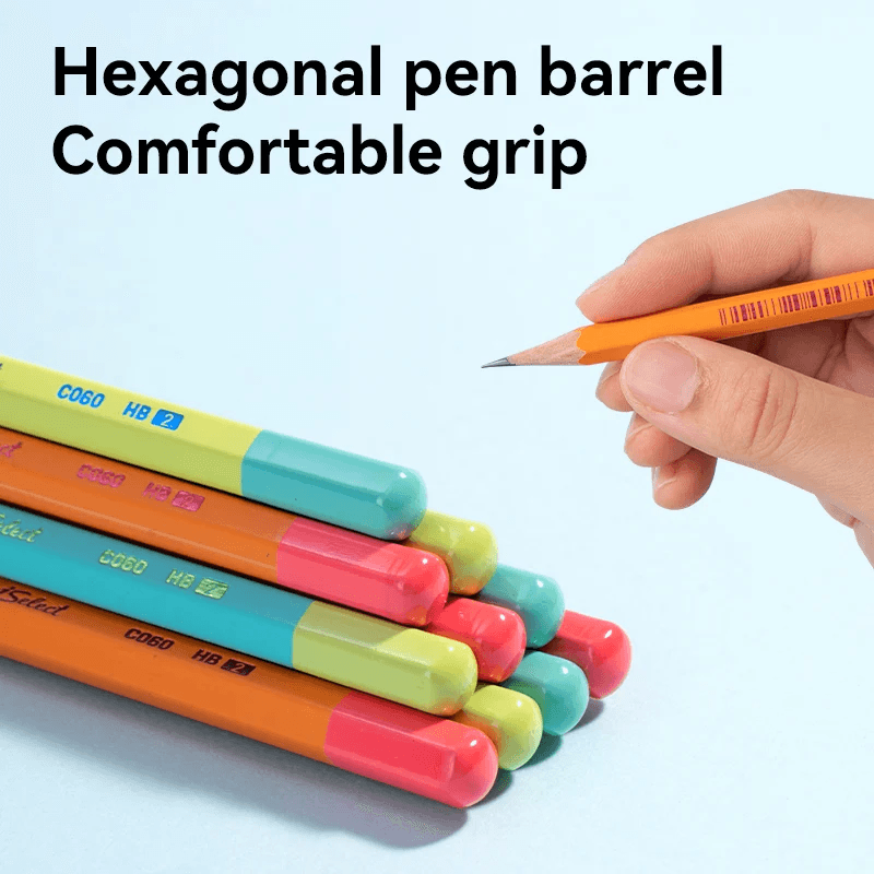 Deli I Select HB Graphite Pencils – Pack Of 10 With Free Sharpener & Eraser (3)