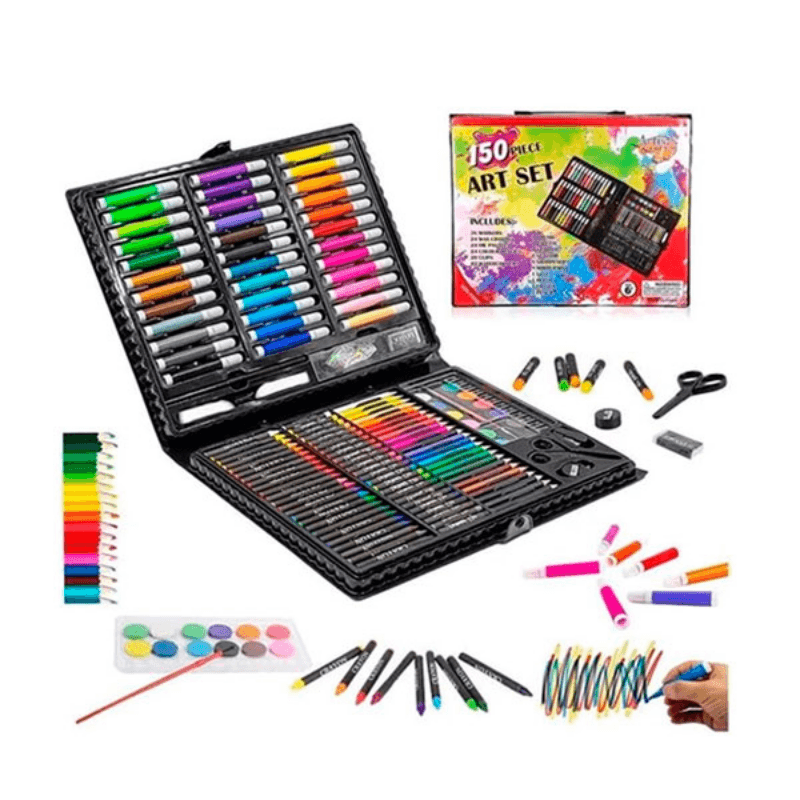 Drawing Pencil Watercolor Pen Washable Student Painting Art Set150 Pc (7)