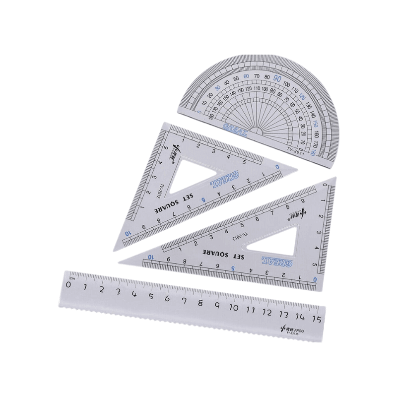 Geometry Ruler Combination Sets 4 Pcs (1)