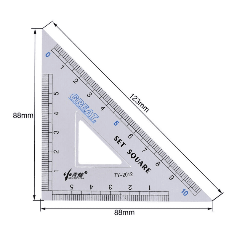 Geometry Ruler Combination Sets 4 Pcs (3)