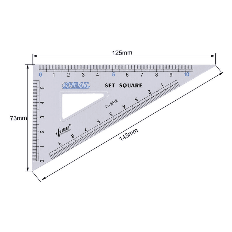 Geometry Ruler Combination Sets 4 Pcs (4)