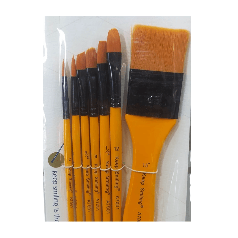 Keep Smiling Artist Paint Brush Set 7 Pcs (4)