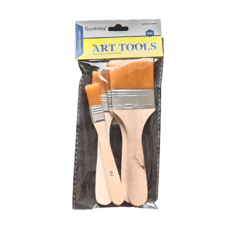 Keep Smiling Gesso Brush Set – 3 Pieces (2)