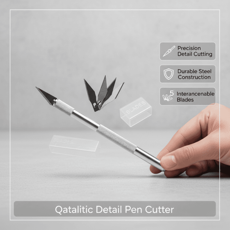 Keep Smiling Precision Knife With 5 Blades (4)