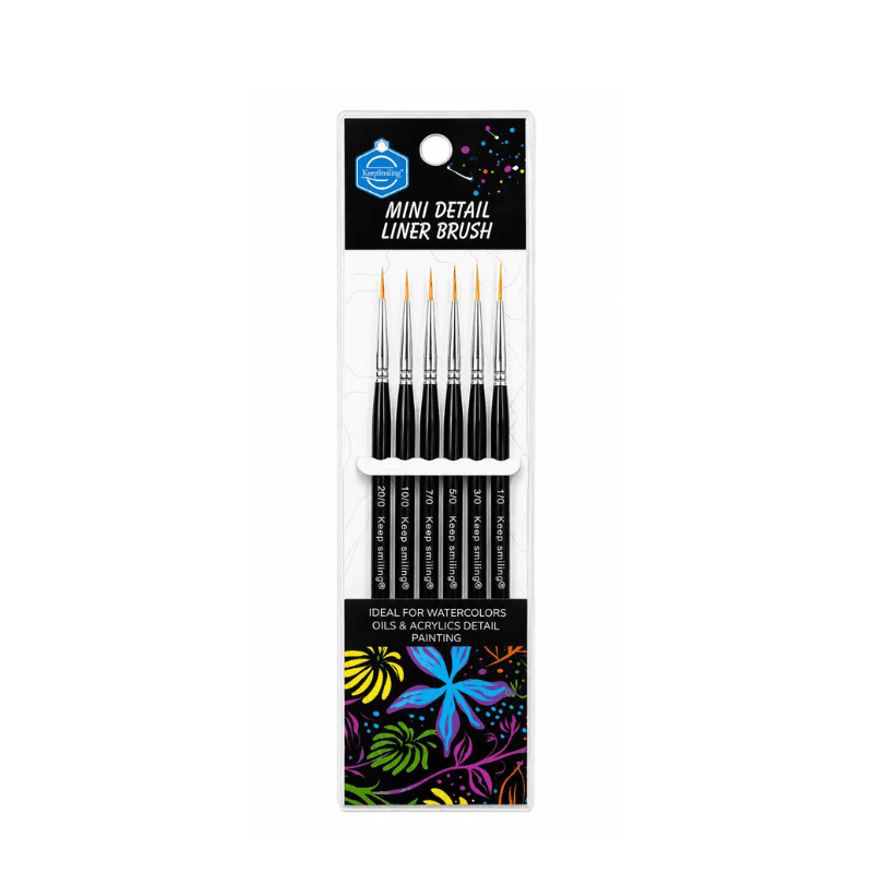 Keep Smilling Mini Detail Liner Brush 6Pcs Set