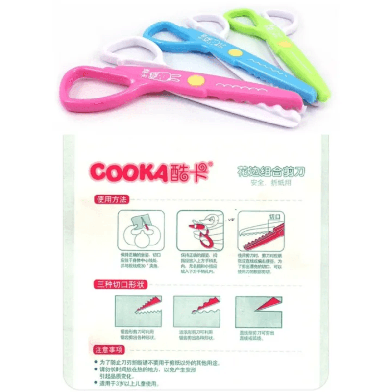 Kids Safety Plastic Craft Scissors Set (3 Piece) (7)