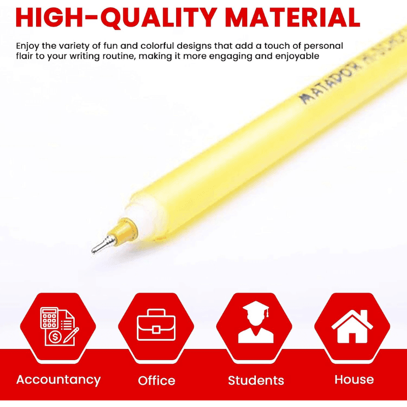 Matador Hi School Ball Pen Black Ink 12 Pcs (4)
