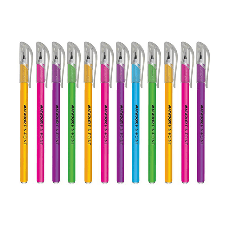 Matador Pin Point Ballpen Black Ink (12 Pcs) (1)