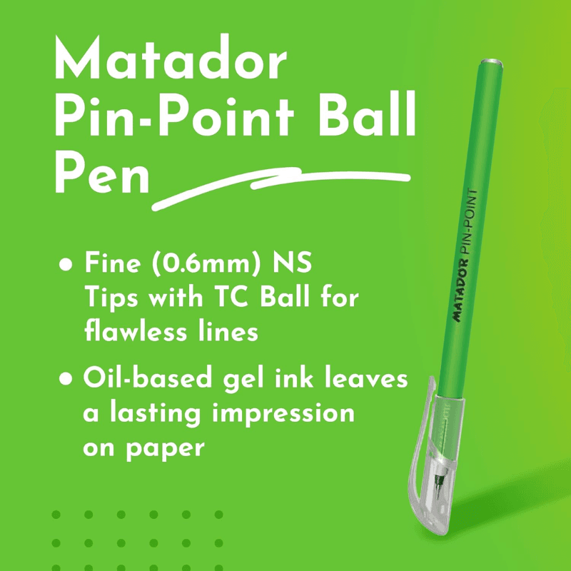Matador Pin Point Ballpen Black Ink (12 Pcs) (3)
