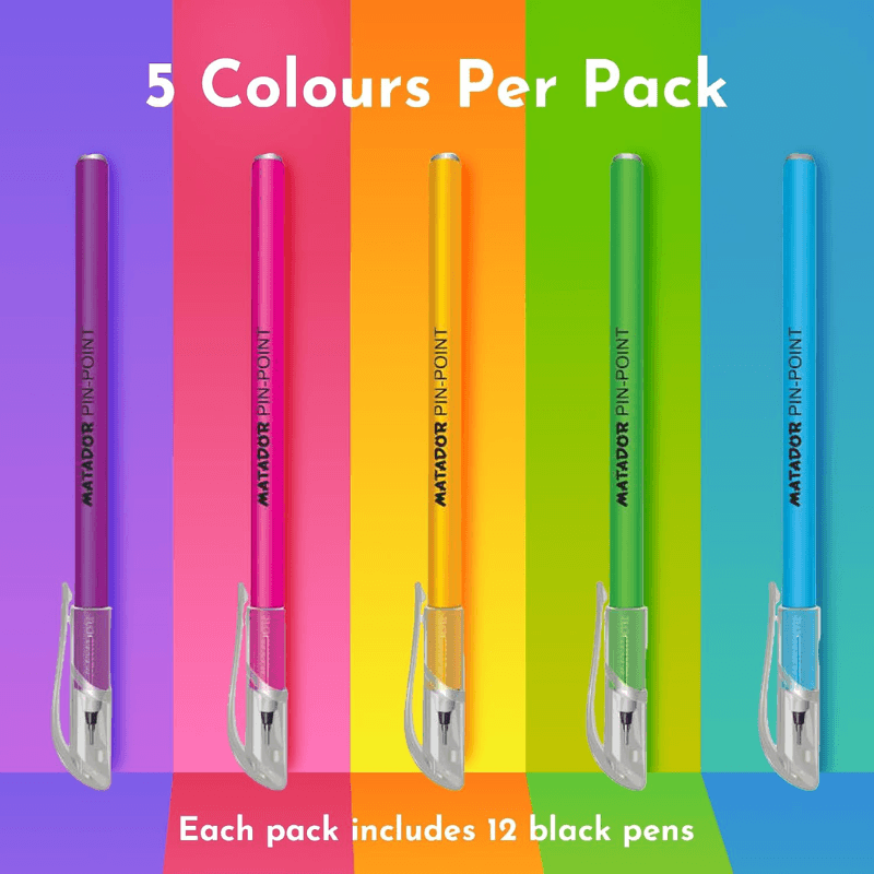 Matador Pin Point Ballpen Black Ink (12 Pcs) (5)