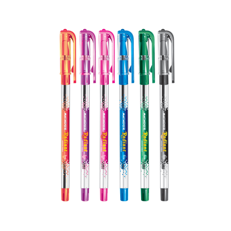 Matador Radiant Premium Ball Pen 6Pcs Black Ink (1)