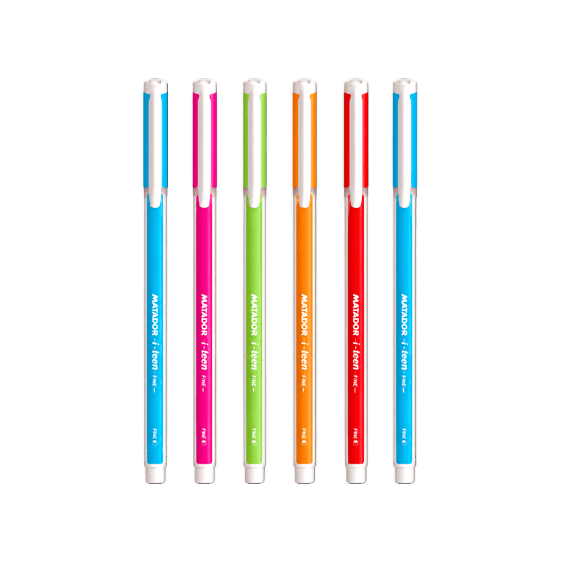 Matador I Teen Ball Pen Black Ink 6 Pcs