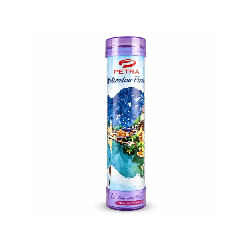 Petra Watercolour Pencils – 12 & 24 Colours, Round Tin Box (1)