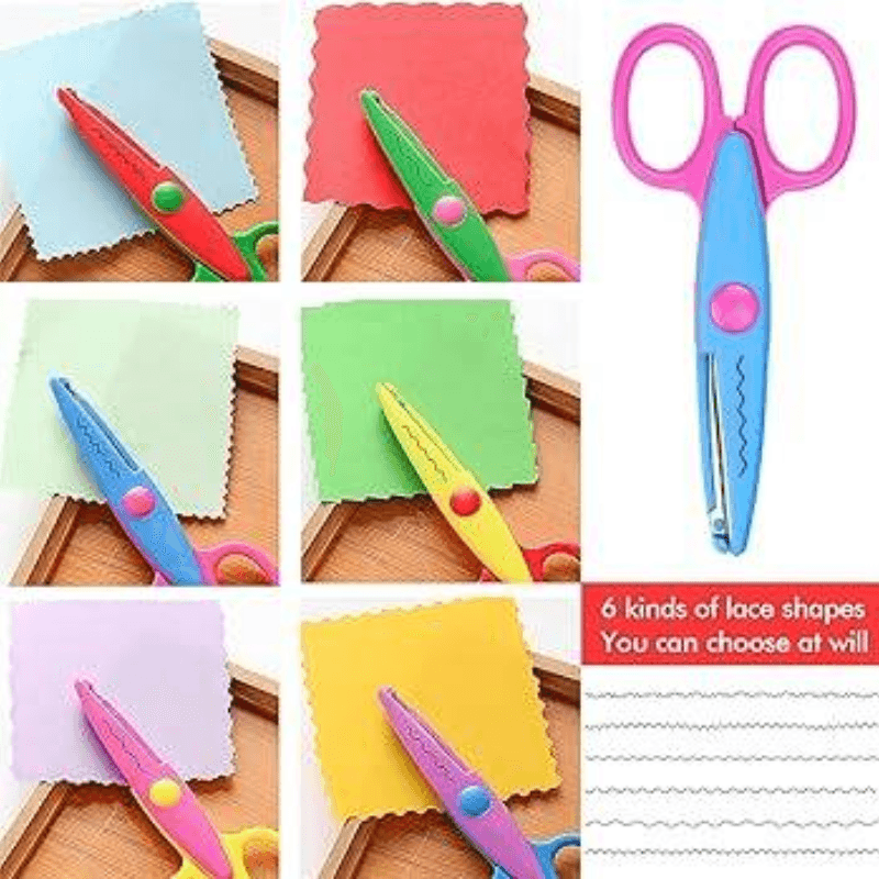 Zig Zag Paper Scissors For Art And Craft Projects Set Of 6 (1)