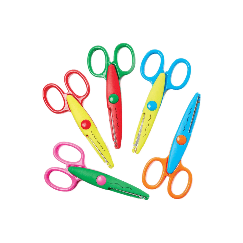 Zig Zag Paper Scissors For Art And Craft Projects Set Of 6 (2)