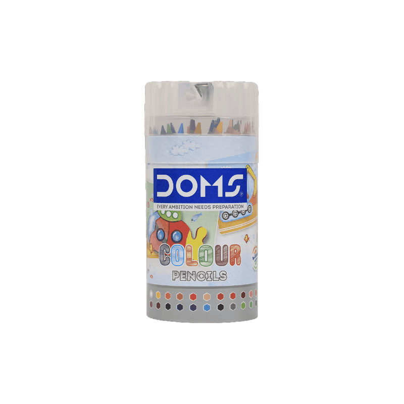 DOMS 24 Short Color Pencils With Cap Sharpener (3)