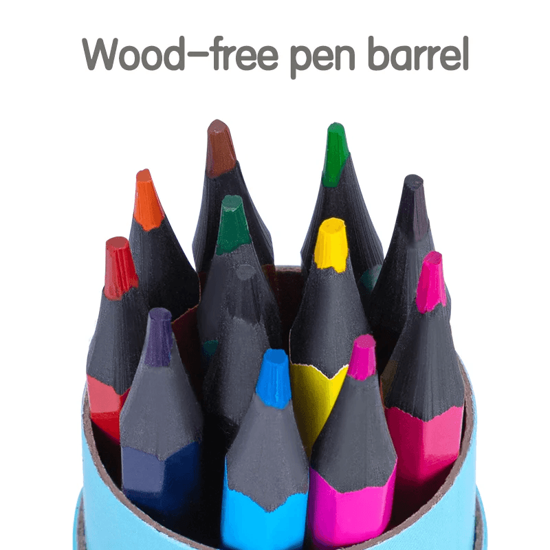 Deli 7072 12 Erasable Colour Pencils – 12 Colours (Tin Box) (3)
