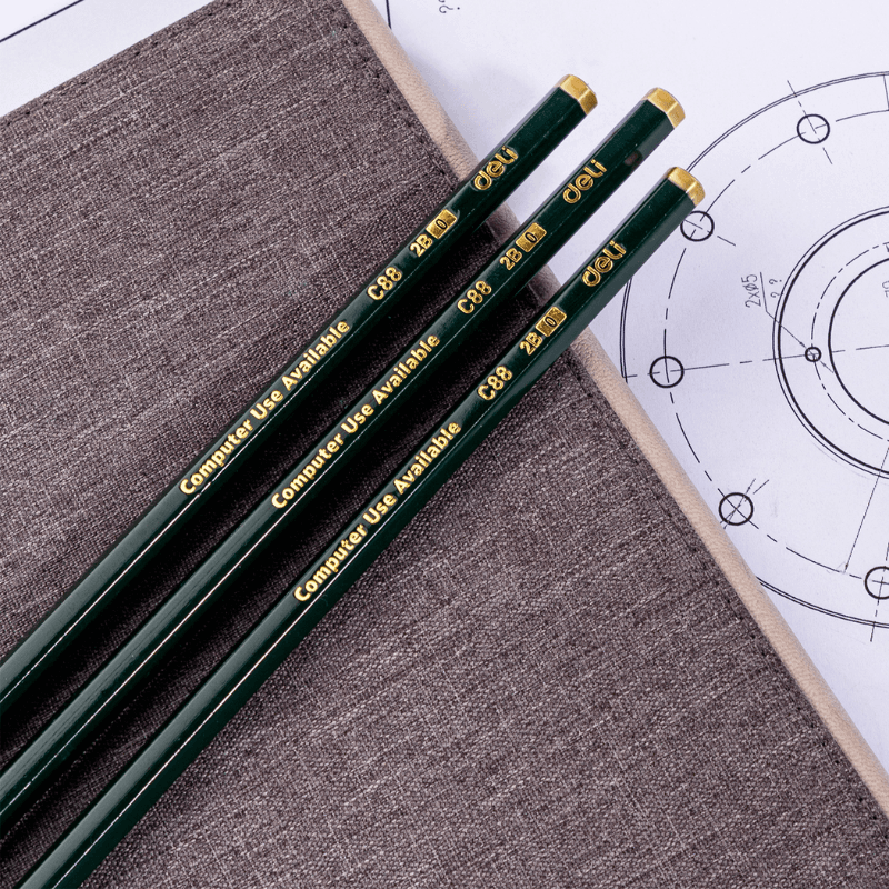 Deli EC88 2B Graphite Pencils – Pack Of 12 (5)