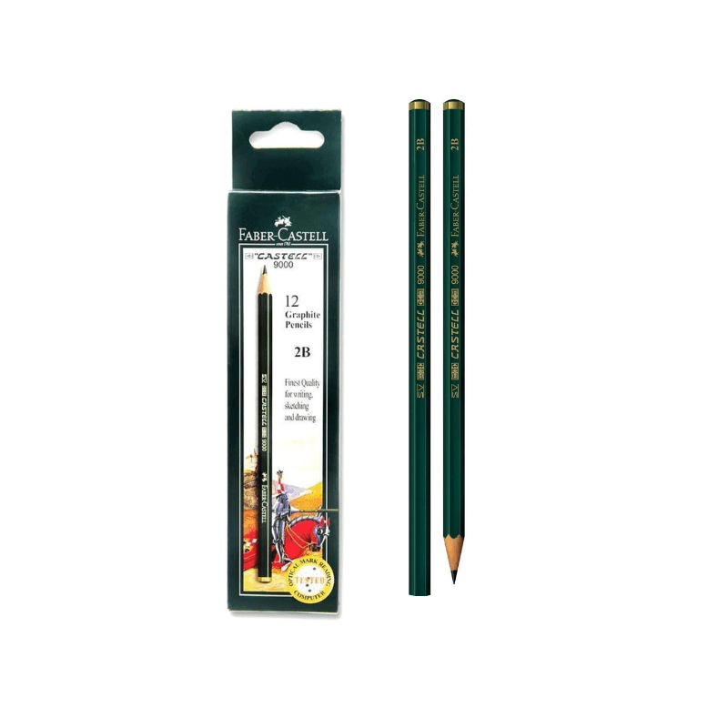 Faber Castell 9000 Graphite Pencils 2B – Pack Of 12410 (1)