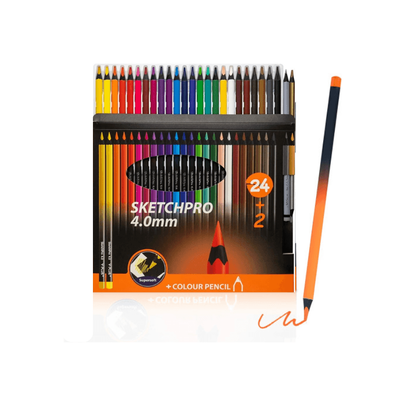 Sketch Pro 24+2 4.0 Mm Color Pencil (1)