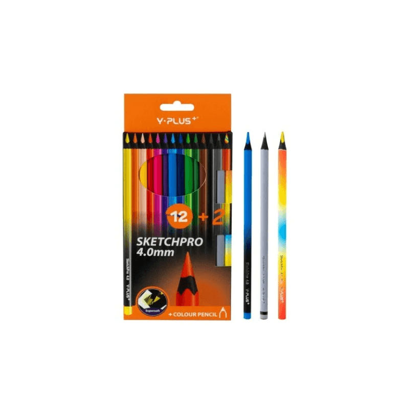 Sketchpro 12+2 4.0 Mm Color Pencil (4)
