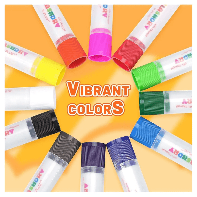 Y Plus+ Flashdry Gel Crayon 12 Pcs (2)