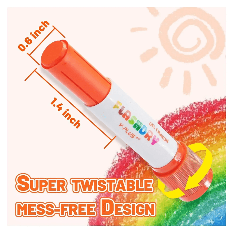 Y Plus+ Flashdry Gel Crayon 12 Pcs (3)