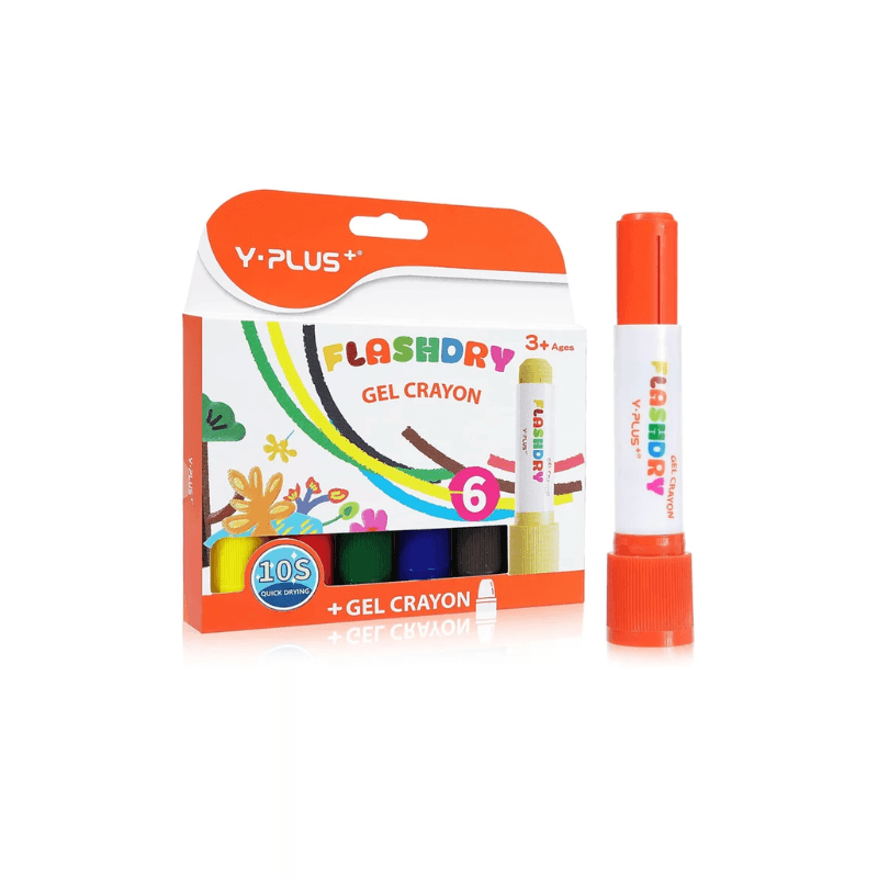Y Plus+ Flashdry Gel Crayon 6 Pcs (1)